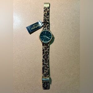 Juicy Couture leopard band watch